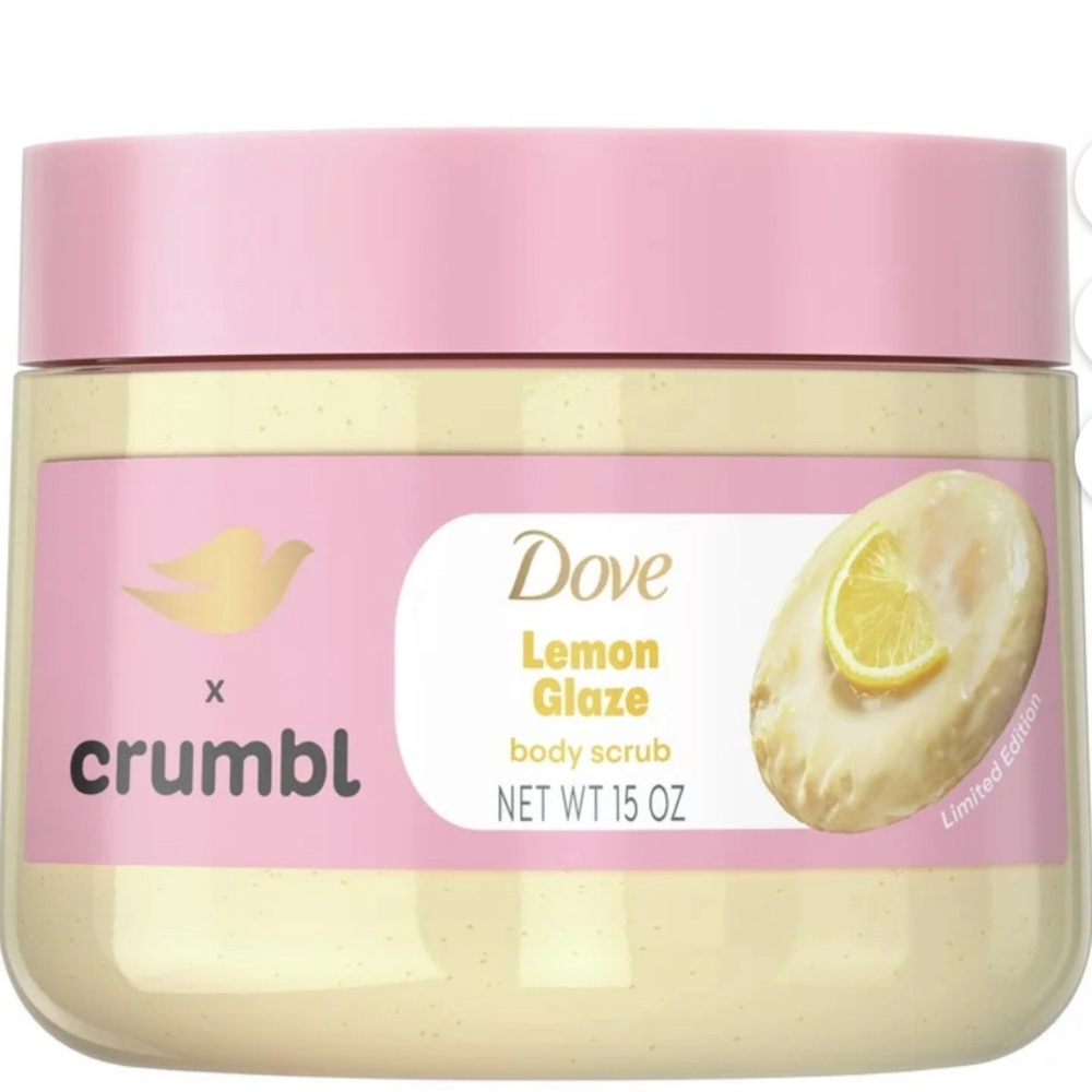 New Dove x crumbl lemon  Glaze Body Scrub - Pink